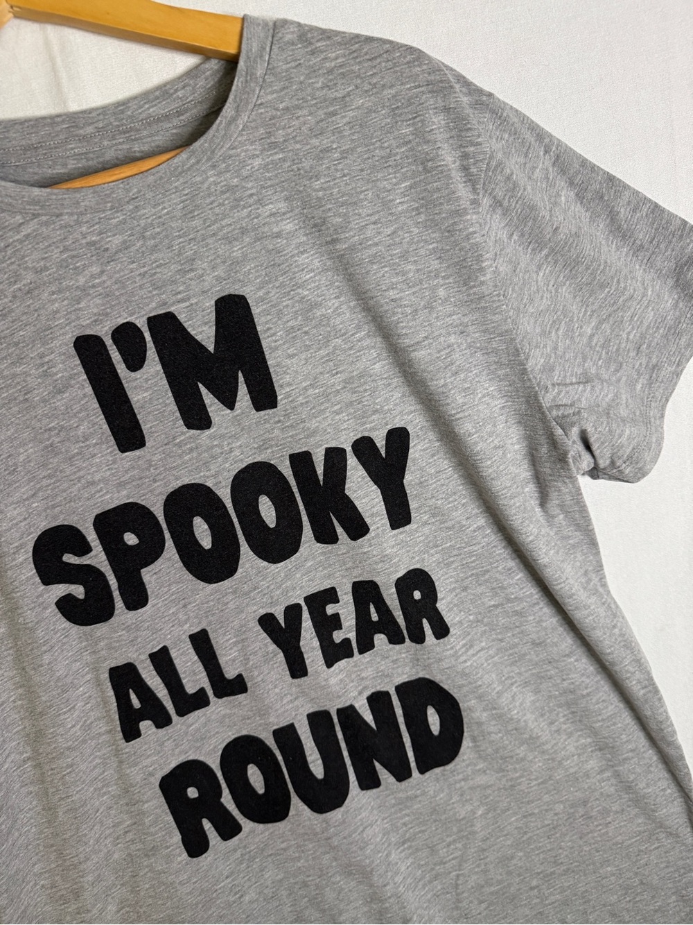 Men’s Grey Graphic Tee - "I'm Spooky All Year Round" - Mission Ridge
